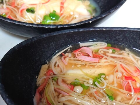 豆腐のカニカマあんかけ